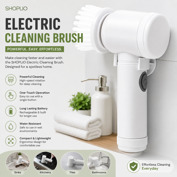 Electric Spin Cleaning Brush – Powerful Multi-Surface Scrubber